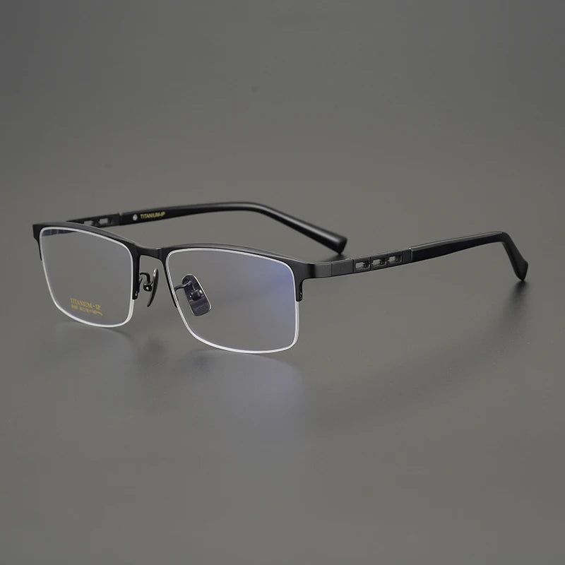 Bobbie Unisex Full Or Semi Rim Square Titanium Eyeglasses 910977