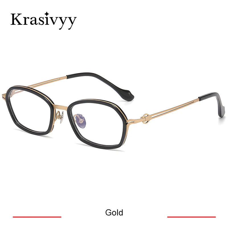 Krasivyy Unisex Full Rim Oval Titanium Prescription Eyeglasses ARLT6087 - view 7
