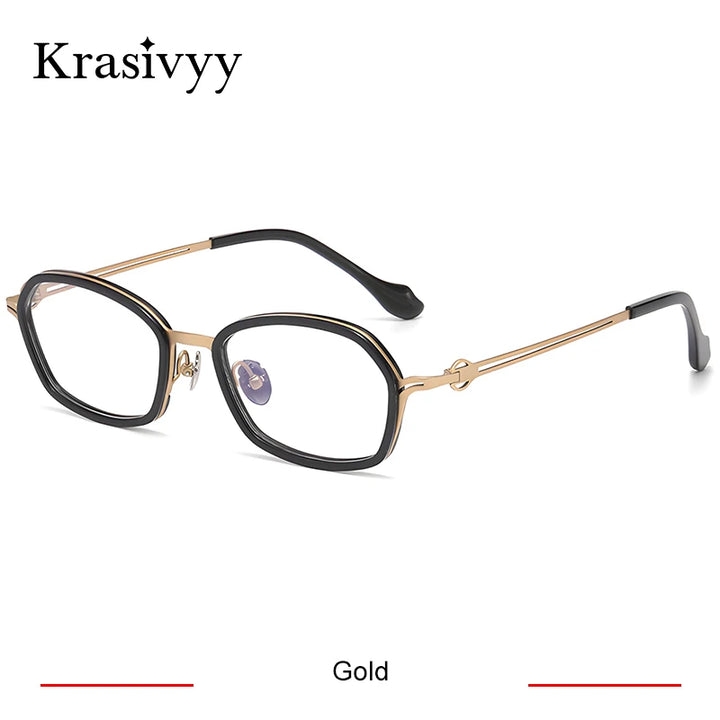 Krasivyy Unisex Full Rim Oval Titanium Prescription Eyeglasses ARLT6087 - view 7