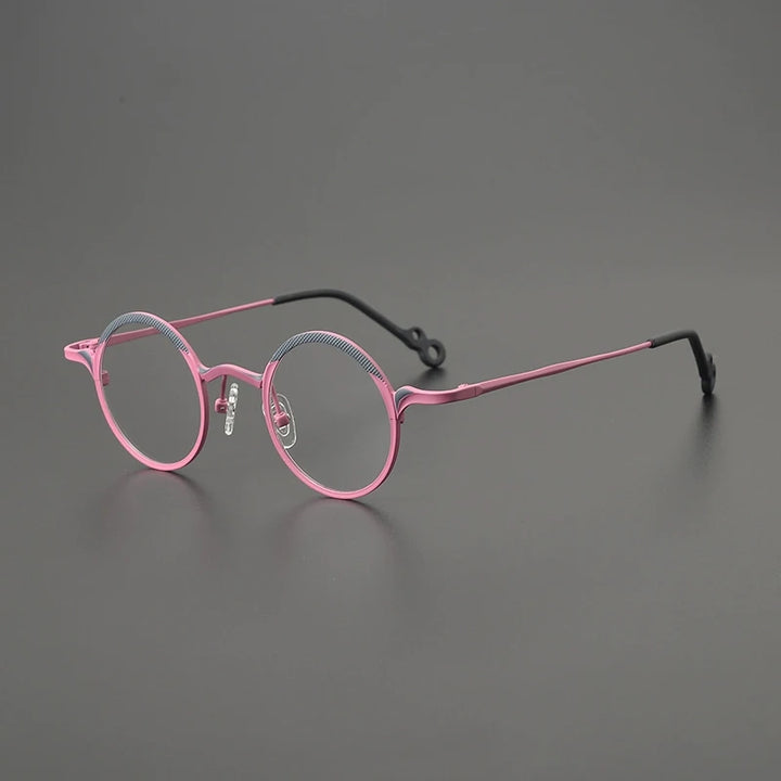 Gatenac Women's Full Rim Round Titanium Eyeglasses G85869