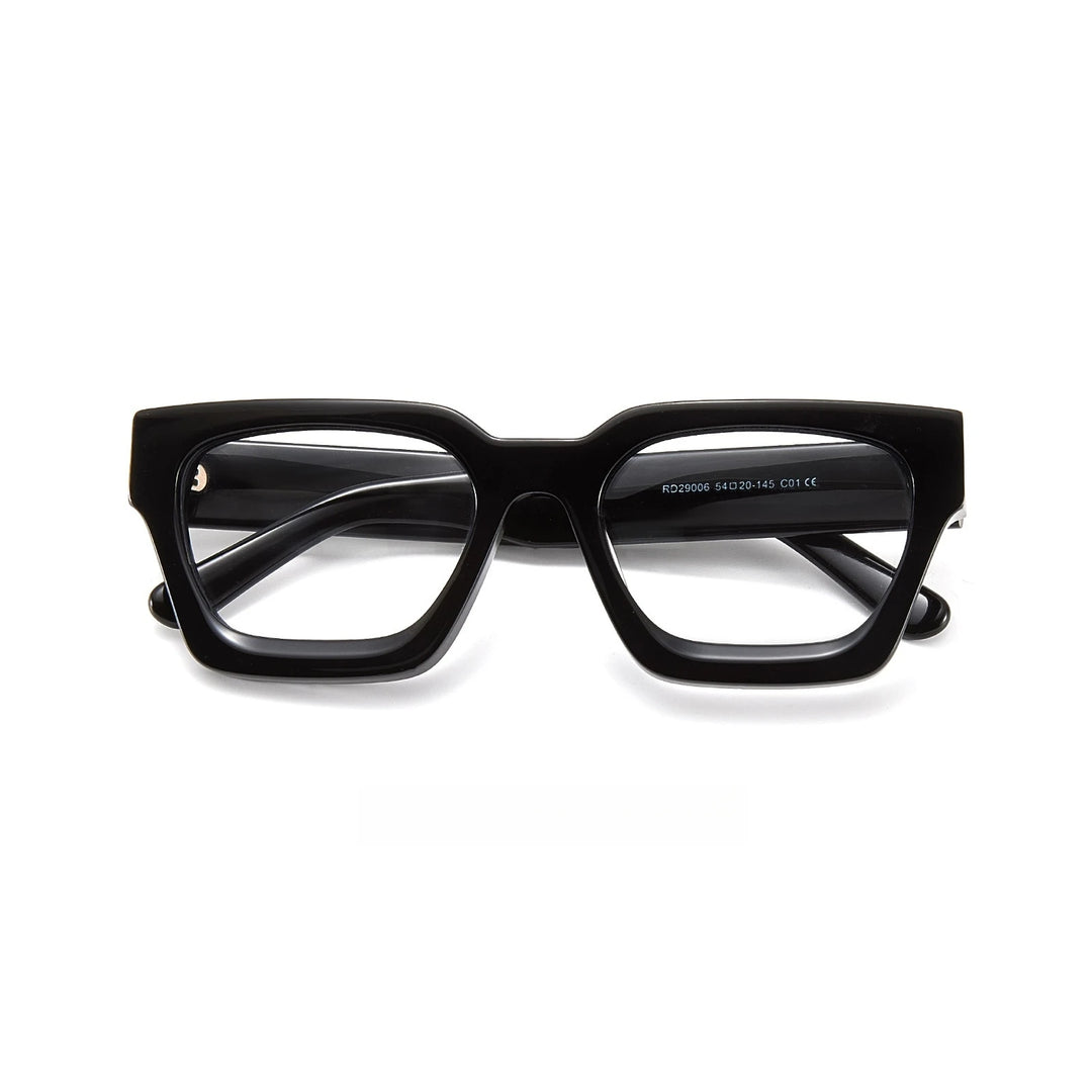 Yimaruili Unisex Full Rim Square Thick Acetate Eyeglasses 29006