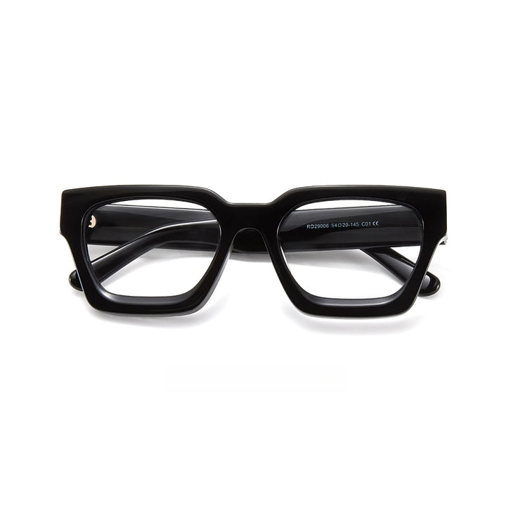 Yimaruili Unisex Full Rim Square Thick Acetate Eyeglasses 29006