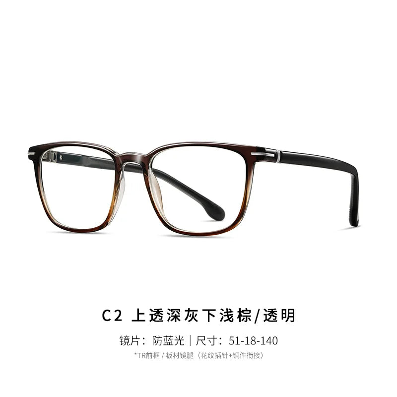 Reven Jate Unisex Full Rim Square Acetate Prescription Eyeglasses 32205 - view 11