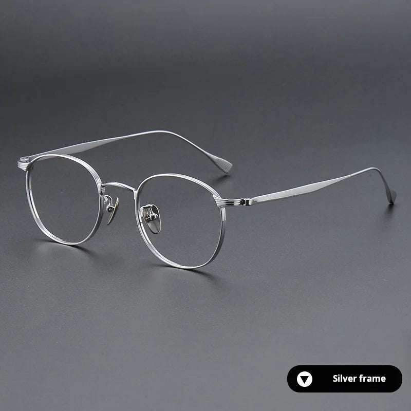 Momoja Women's Full Rim Polygon Square Titanium Eyeglasses 72184