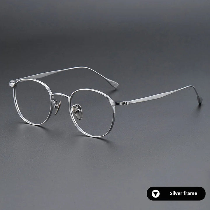 Momoja Women's Full Rim Polygon Square Titanium Eyeglasses 72184