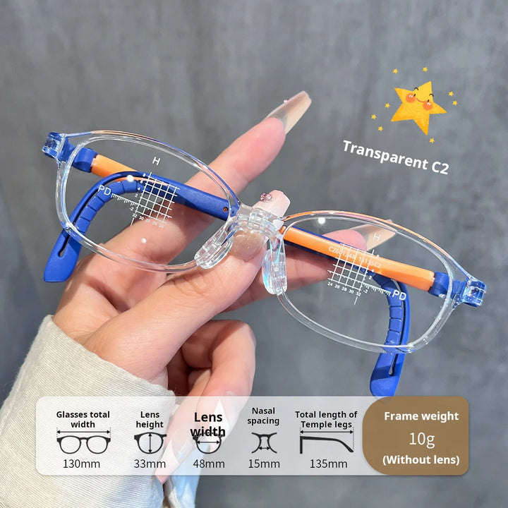 Xbora Unisex Youth's Full Rim Oval Square Tr 90 Eyeglasses 546013