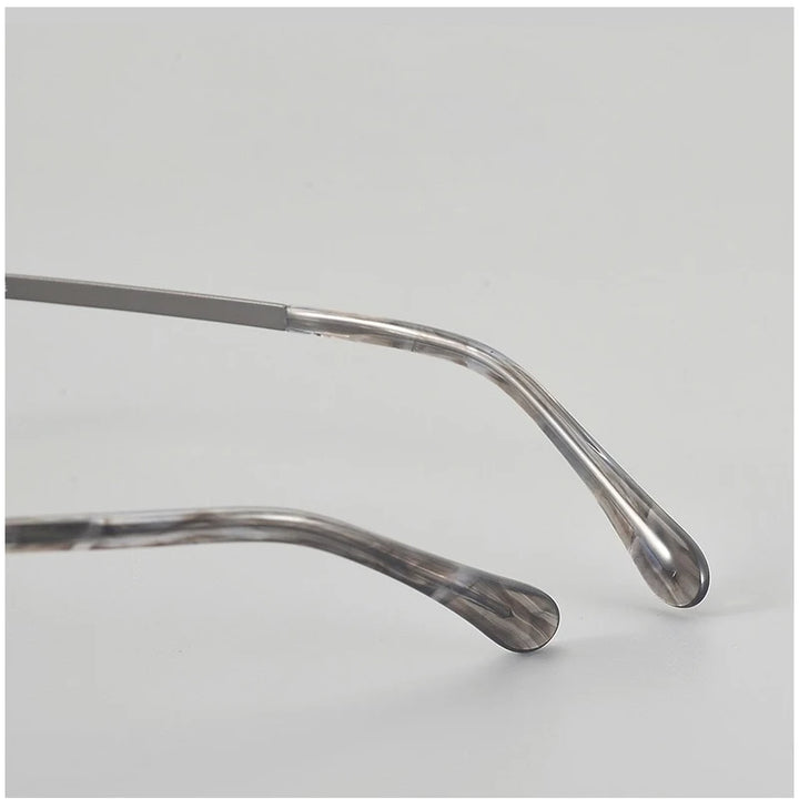 Muzz 116 unisex small round titanium prescription eyeglasses — view 10