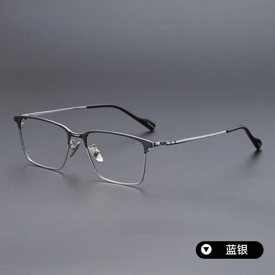 Bclear Unisex Full Rim Square Titanium Eyeglasses SM-70800