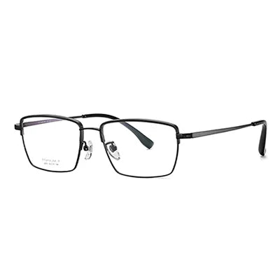 Ralferty Men's Full Rim Square Brow Line Titanium Eyeglasses 92031