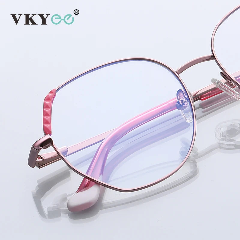 Vicky Unisex Full Rim Polygon Alloy Reading Glasses 3015 Reading Glasses Vicky   