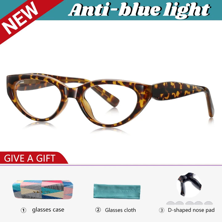 Vicky Women's Full Rim Big Cat Eye Tr 90 Titanium Reading Glasses