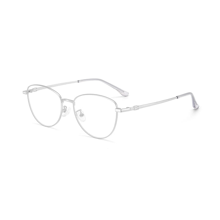 Yimaruili Unisex Full Rim Cat-Eye Pure Titanium Eyeglasses 97010 — view 6 | Yimaruili at FuzWeb