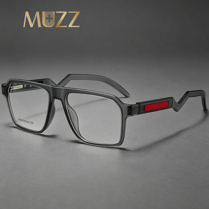 Muzz 80050 men's rectangle TR-90 prescription eyeglasses