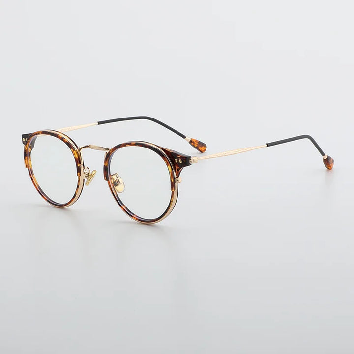 Cubojue Women's Full Rim Oval Tr 90 Titanium Alloy Reading Glasses 71300 Reading Glasses Cubojue amber anti blue light 250