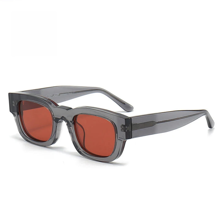 Black Mask Unisex Full Rim Square Acetate Sunglasses 372549 Full Rim Black Mask C9 As Shown 