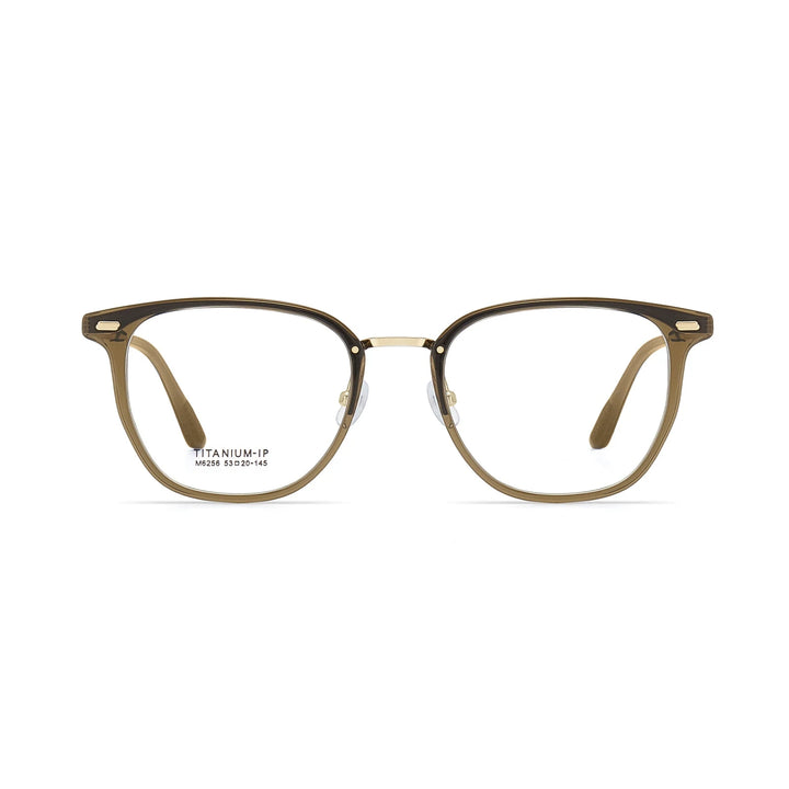 Xbora Unisex Full Rim Classic TR-90 Titanium Eyeglasses M6256 — view 4 | Xbora at FuzWeb