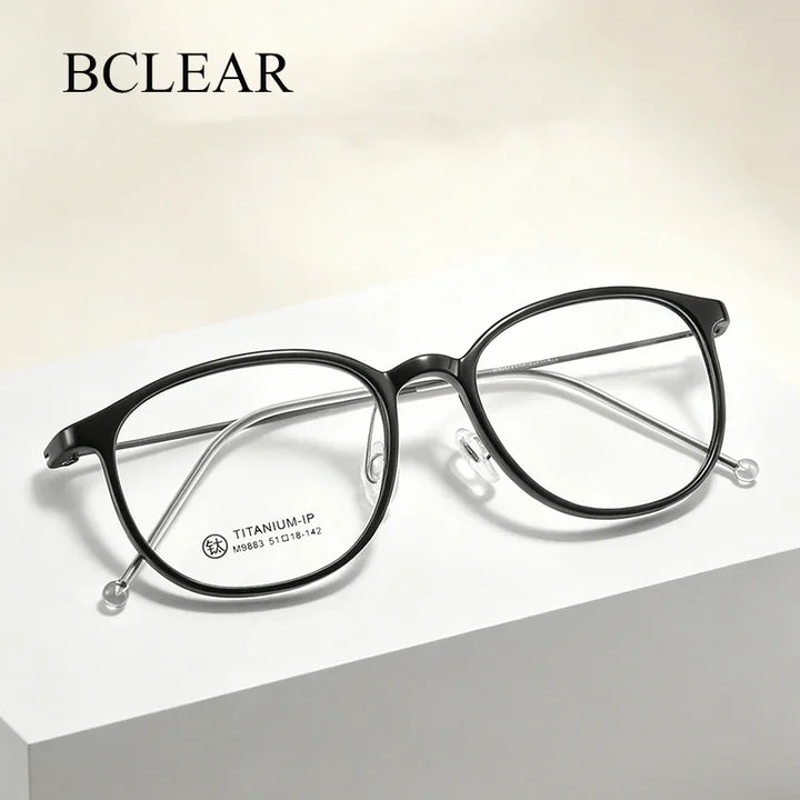 Bclear Unisex Full Rim Round TR90 Eyeglasses MY-9883