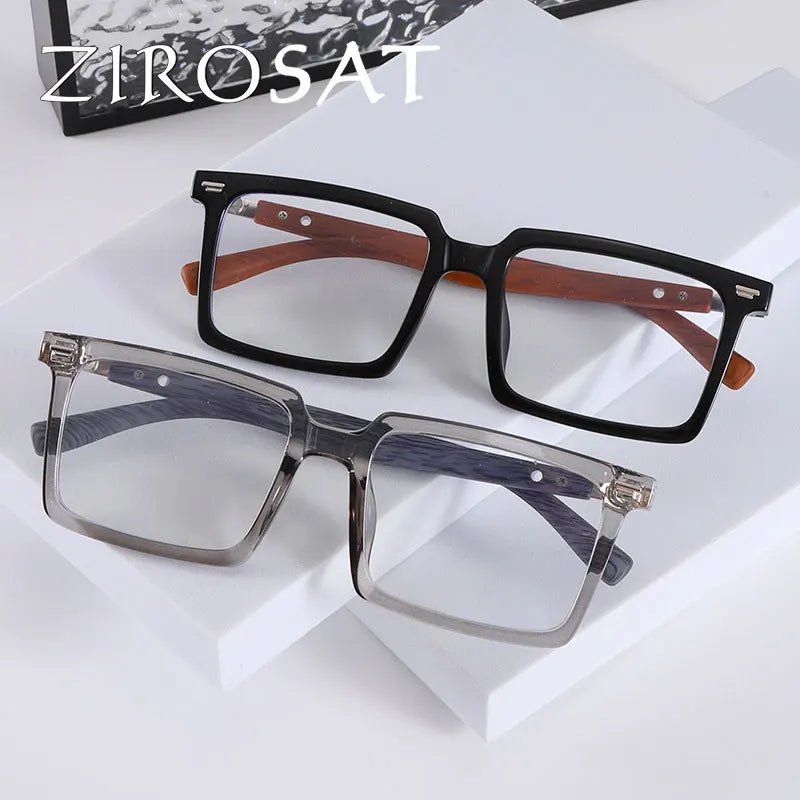 Zirosat Unisex Full Rim Round TR90 Prescription Eyeglasses 608876