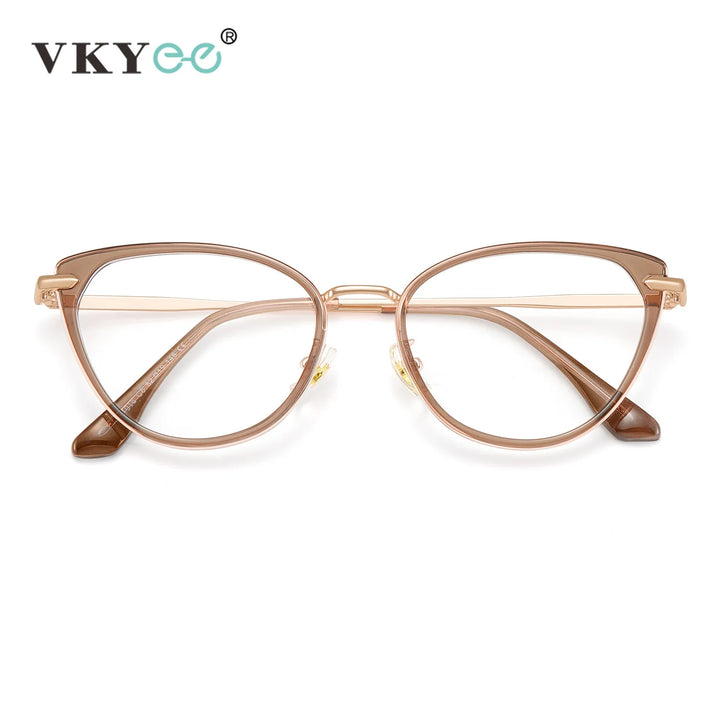 Vicky Women's Full Rim Cat Eye Tr 90 Alloy Reading Glasses 711916