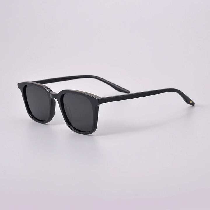 Black Mask Men's Full Rim Square Acetate Polarized Sunglasses 9020 Sunglasses Black Mask   