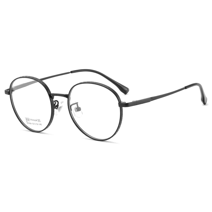 Zirosat Unisex Full Rim Oval Round Titanium Eyeglasses 6984 Full Rim Zirosat C4  