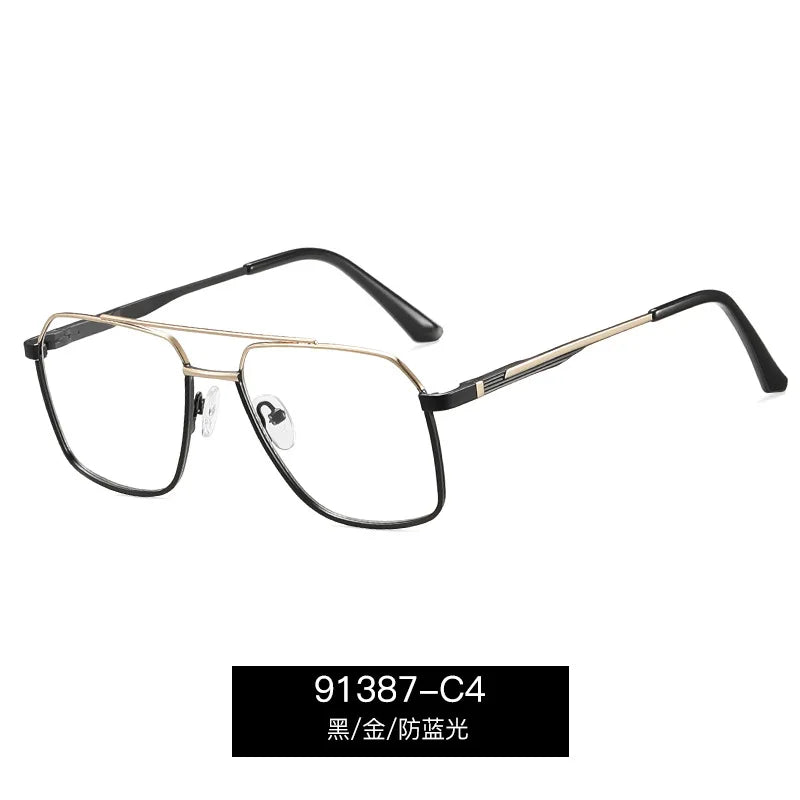 Reven Jate Unisex Full Rim Big Alloy Prescription Eyeglasses 91387 - view 8