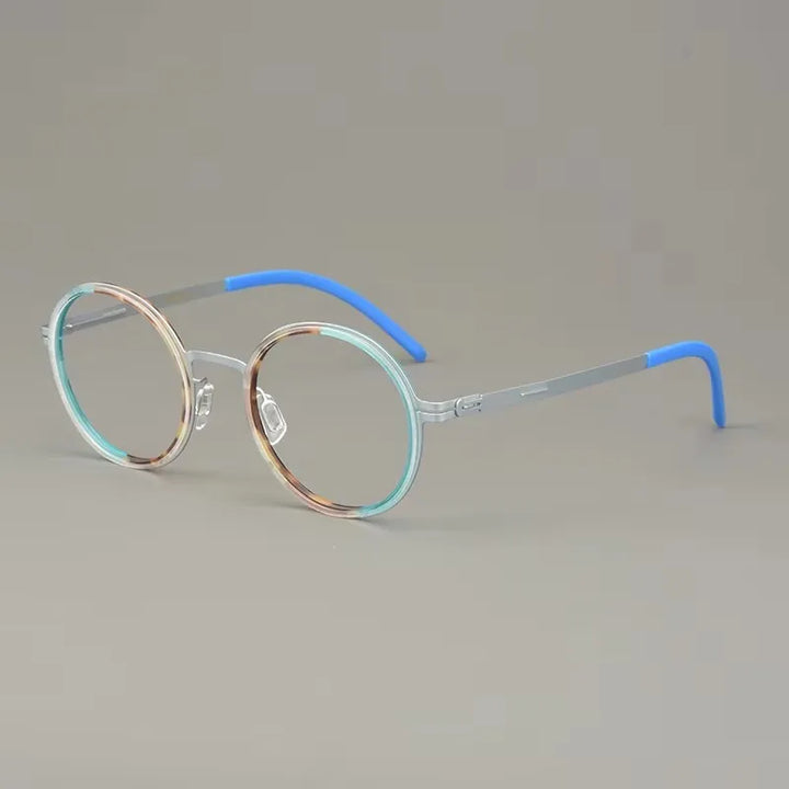 Bobbie Women's Full Rim Round Steel Screwless Eyeglasses 484520