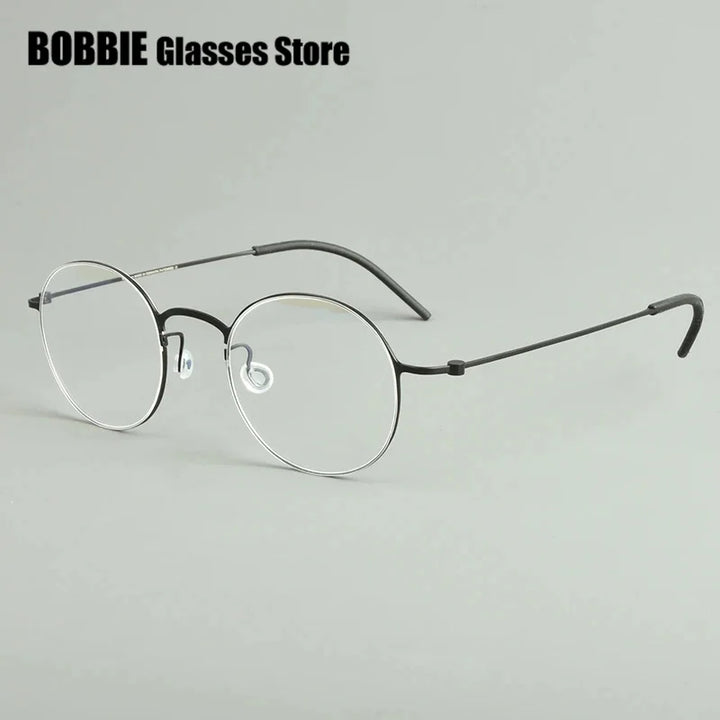 Bobbie Women's Full Rim Oval Round Screwless Titanium Eyeglasses 556473