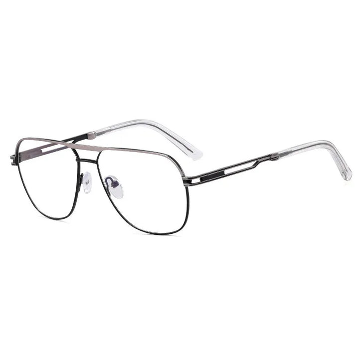 CCspace Women's Full Rim Oval Double Bridge Tr 90 Titanium Reading Glasses 312739