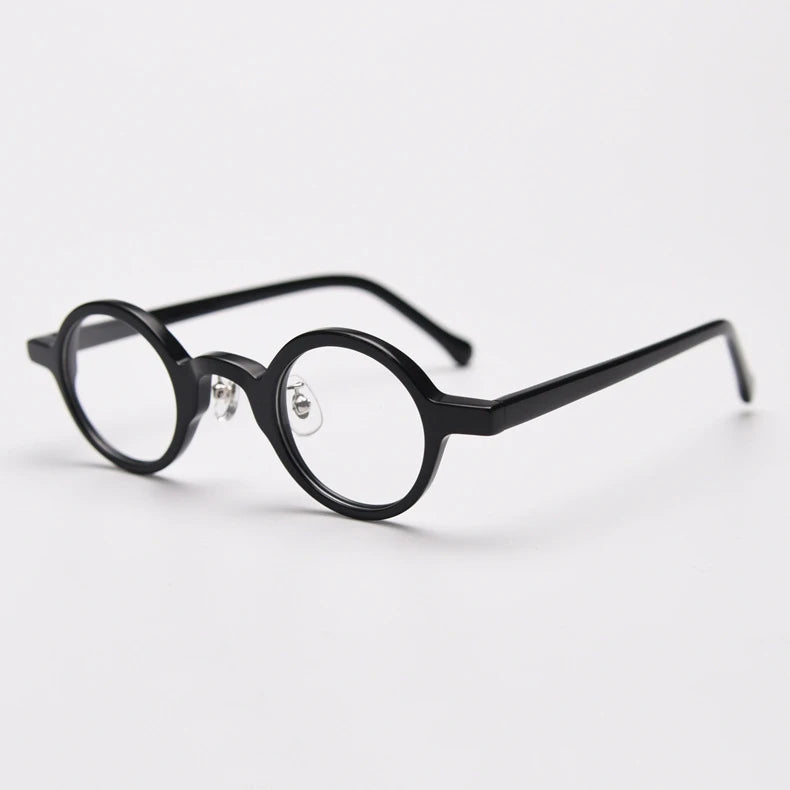 Black Mask Unisex Full Rim Round Acetate Eyeglasses BM-98650