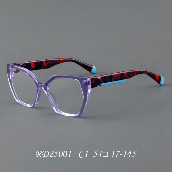 Nobler Unisex Full Rim Square Cat Eye Acetate Eyeglasses 2500 Full Rim Nobler C1  