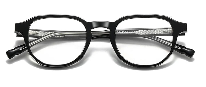 CCspace Women's Full Rim Oval Square Acetate Reading Glasses 802573