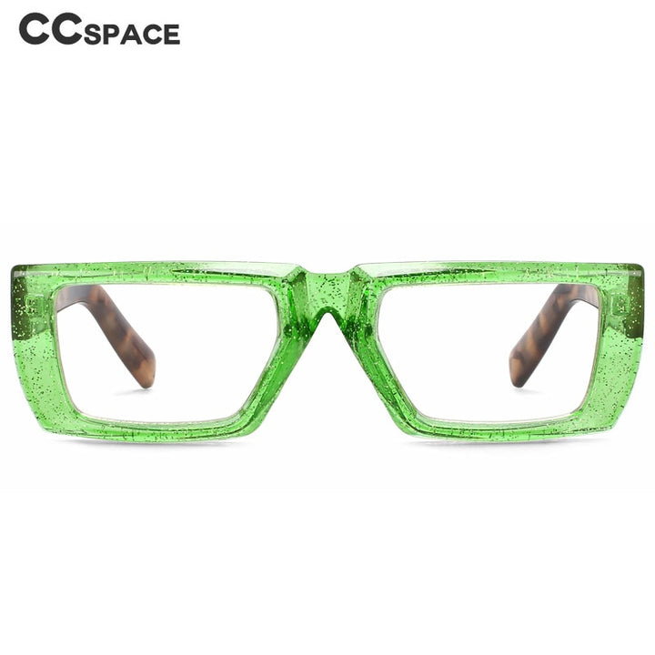 CCspace Women's Full Rim Square Tr 90 Eyeglasses 56435 Full Rim CCspace   