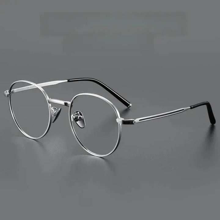 Hdcrafter Womens Full Rim Round  Titanium Frames 182000 — view 1 | Hdcrafter Eyeglasses at FuzWeb
