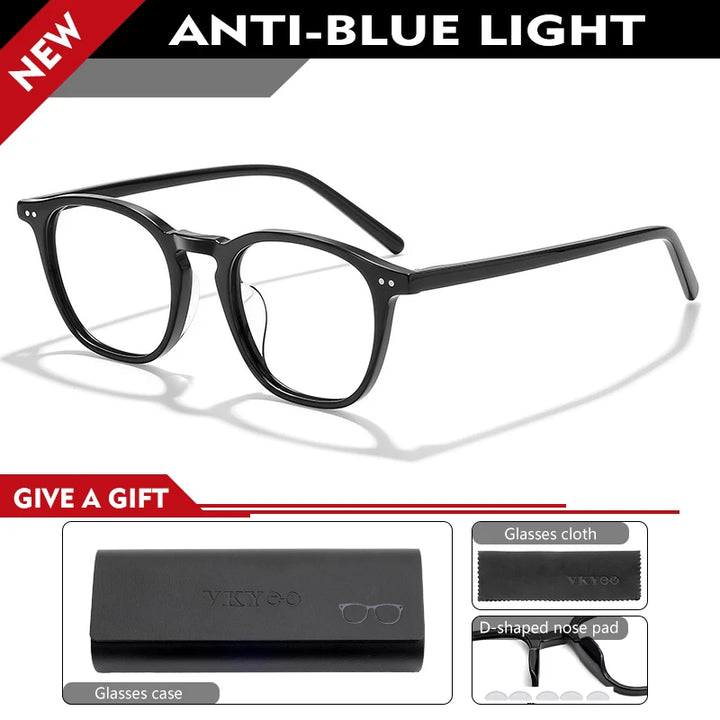 Vicky Unisex Full Rim Square Tr 90 Titanium Reading Glasses 319603