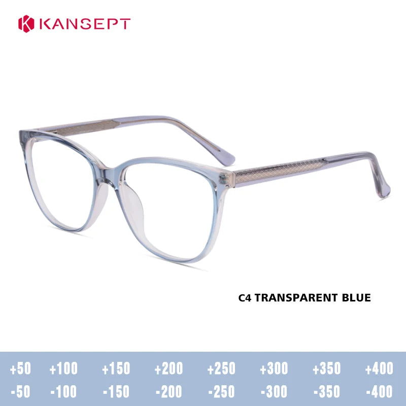 Kansept Unisex Full Rim Square Tr 90 Alloy Reading Glasses 25001