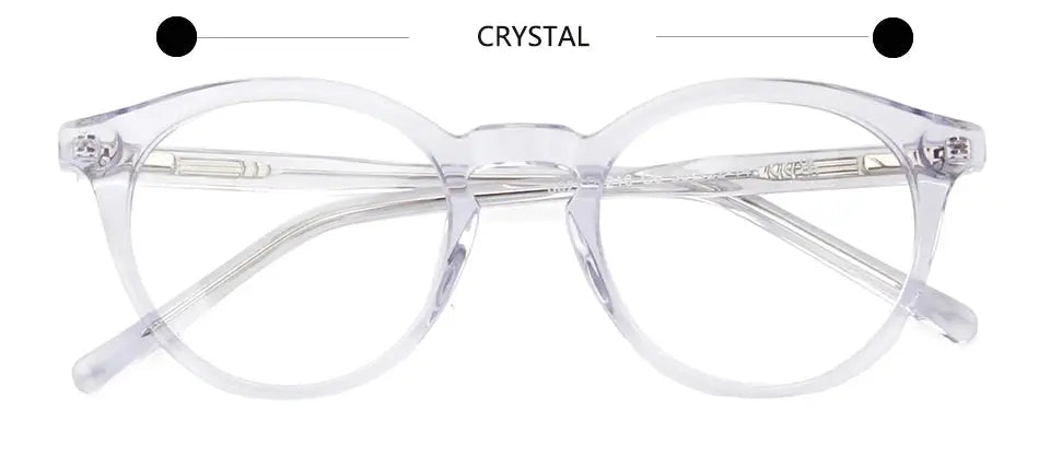 Esnbie 602216 Unisex Full Rim Acetate Round Frames FuzWeb