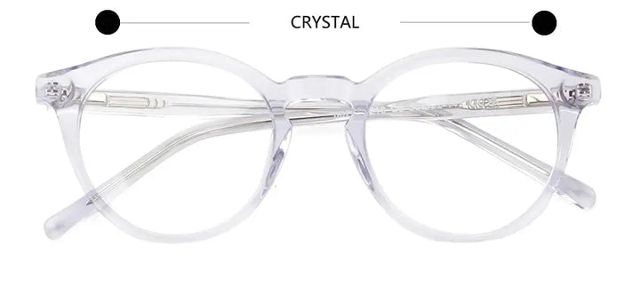 Esnbie 602216 Unisex Full Rim Acetate Round Frames FuzWeb