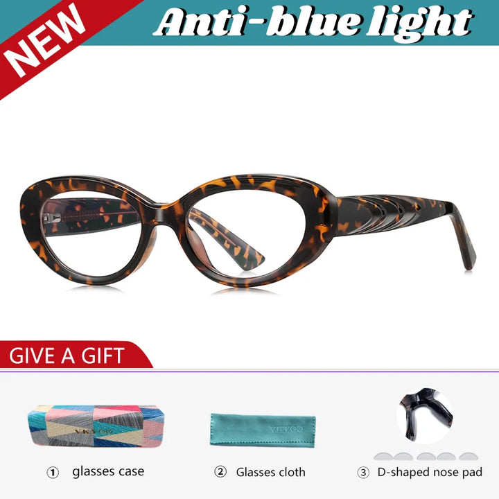 Vicky Women's Full Rim Oval Tr 90 Titanium Reading Glasses 512257