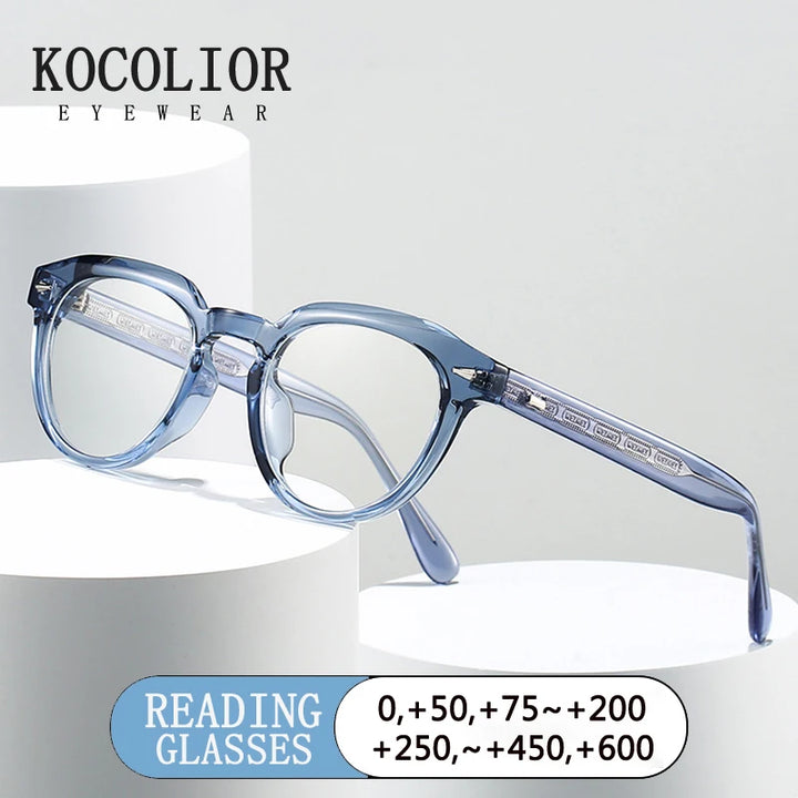 Kocolior Women's Full Rim Cat Eye Tr 90 Photochromic Reading Glasses 28023