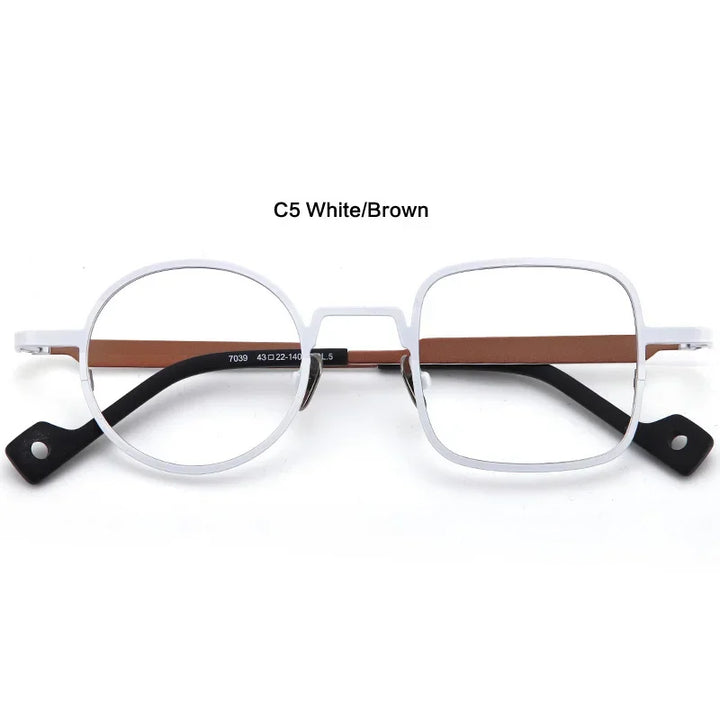 Aror Women's Full Rim Square Round Titanium Eyeglasses 17039
