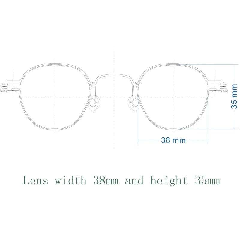 Yujo Unisex Full Rim Polygonal Stainless Steel Eyeglasses Y3835 Full Rim Yujo 38.35 CHINA 