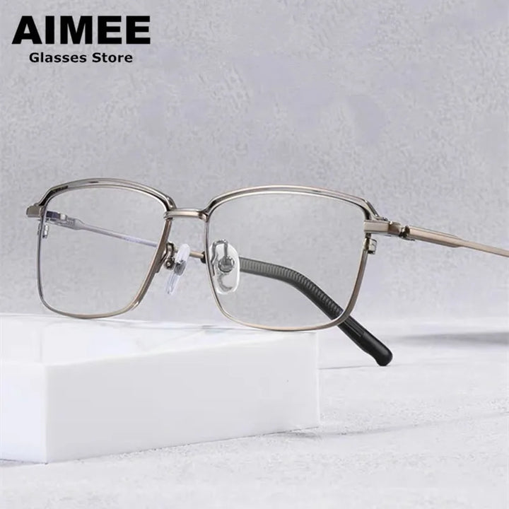 Aimee Unisex Full Rim Square Titanium Eyeglasses 19950 Full Rim Aimee   