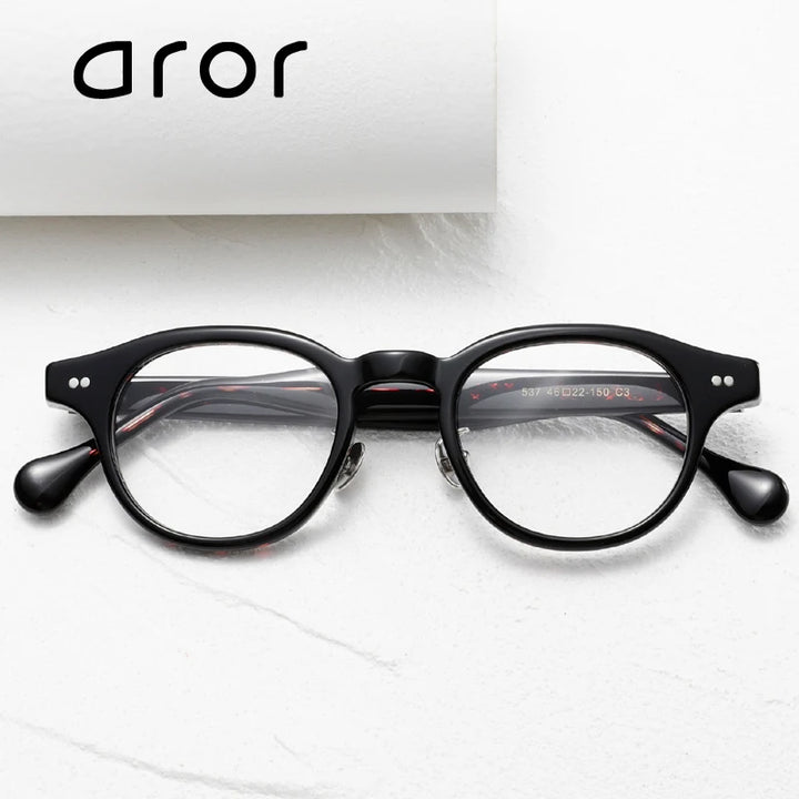 Aror Unisex Full Rim Oval Round Acetate Eyeglasses 842537