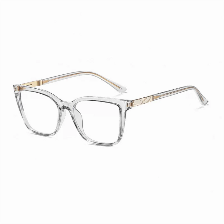 Ralferty Women's Full Rim Square Tr 90 Titanium Eyeglasses 881710