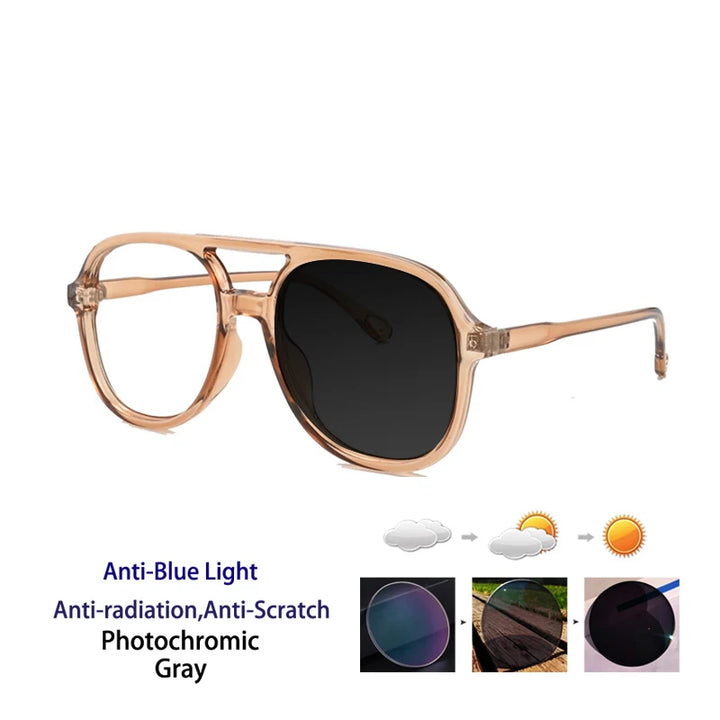 Kocolior Unisex Full Rim Square Double Bridge Tr 90 Reading Glasses 73312