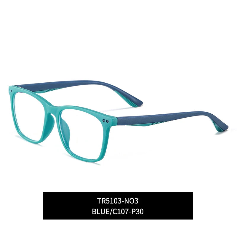 Vicky Youth Unisex Full Rim Square Tr 90 Titanium Eyeglasses 5103 Full Rim Vicky TR5103-C3 CHINA 