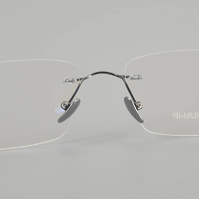 Muzz ZRB2 men's rimless pure titanium prescription eyeglasses — view 6