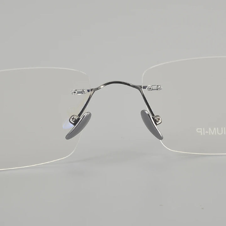 Muzz ZRB2 men's rimless pure titanium prescription eyeglasses — view 6