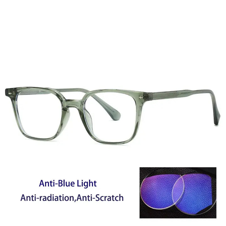 Kocolior 280010 Unisex Full Rim Oval Square Tr 90 Alloy Frames FuzWeb